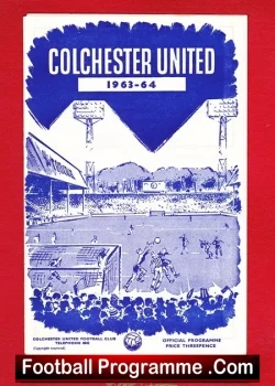 Colchester United v Notts County 1963 - football programme