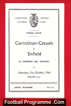 Corinthian Casuals v Enfield 1964 – Isthmian League