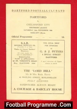 Dartford v Chelmsford City 1960