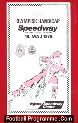 Denmark Speedway Olympisk Hadicap Danmark 1976