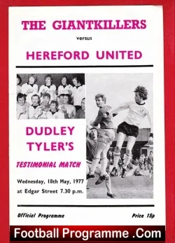 Dudley Tyler Testimonial Benefit Match Hereford United 1977