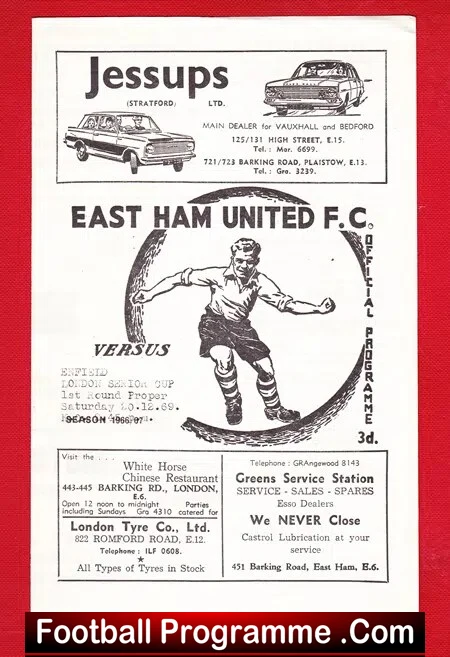 East Ham United v Enfield 1969 – London Senior Cup
