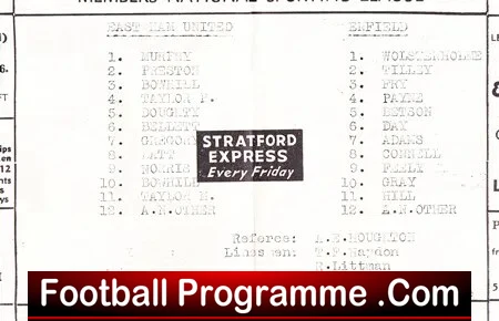 East Ham United v Enfield 1969 - London Senior Cup