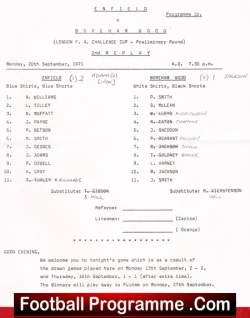 Enfield v Boreham Wood 1971 – FA Cup Replay