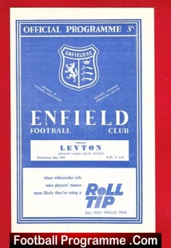 Enfield v Leyton 1961 – Christmas Day Football Match