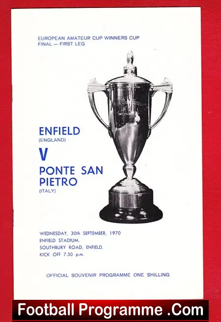 Enfield v Ponte San Pietro 1970 – European Amateur Cup Final
