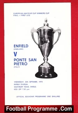 Enfield v Ponte San Pietro 1970 – European Amateur Cup Final