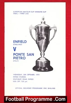 Enfield v Ponte San Pietro 1970 – European Amateur Cup Final