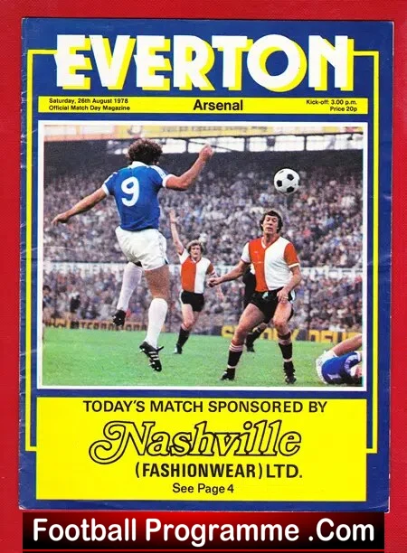 Everton v Arsenal 1978