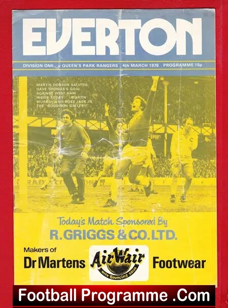 Everton v QPR 1978