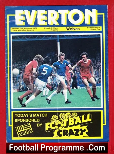 Everton v Wolves 1978