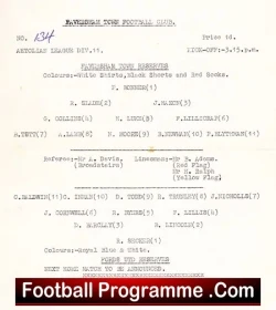 Faversham Town v Ford United 1960s
