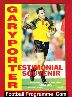 Gary Porter Testimonial Benefit Match Watford 1994 – SIGNED