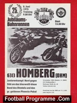 Germany Speedway Programme 1975