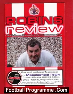 Graham Heathcote Testimonial Benefit Match Macclesfield SIGNED