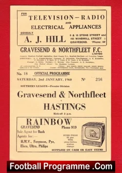 Gravesend Northfleet v Hastings 1960