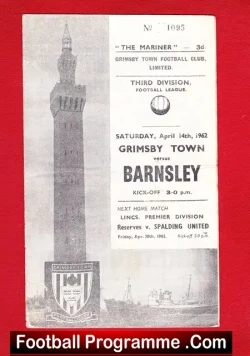 Grimsby Town v Barnsley 1962