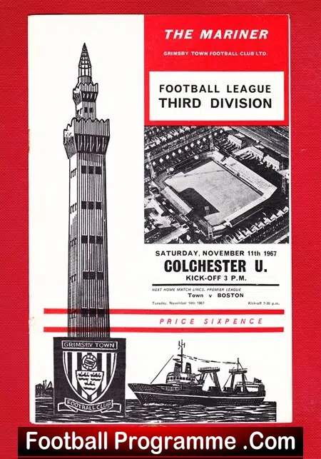 Grimsby Town v Colchester United 1967