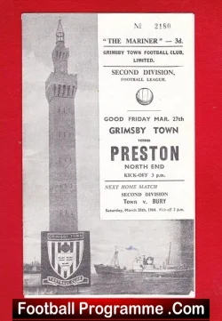 Grimsby Town v Preston 1964