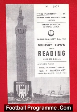 Grimsby Town v Reading 1960