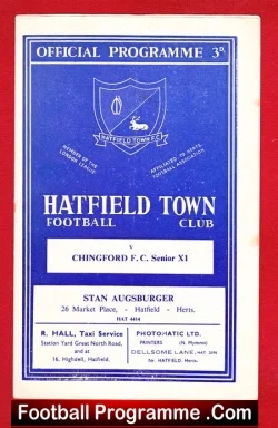 Hatfield Town v Chingford Town 1960s