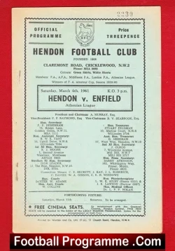 Hendon v Enfield 1961