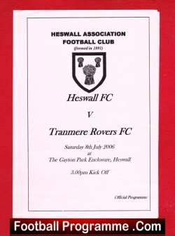 Heswall v Tranmere Rovers 2006 – Gayton Park