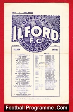 Ilford v Dulwich Hamlet 1950