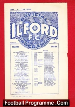 Ilford v Walthamstow Avenue 1950 – Essex Semi Final