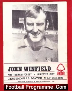 John Winfield Testimonial Benefit Match Nottingham Forest 1974