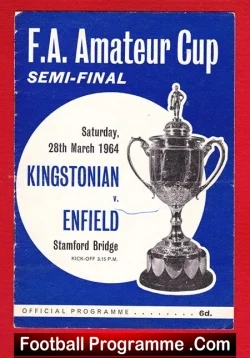 Kingstonian v Enfield 1964 – Amateur Semi Final at Chelsea