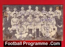 Leicester City Football Club Multi Signed Team Picture 1950s