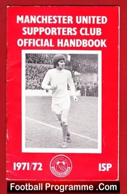 Manchester United Supporters Yearbook 1971 - 1972 - Man Utd - football memorabilia