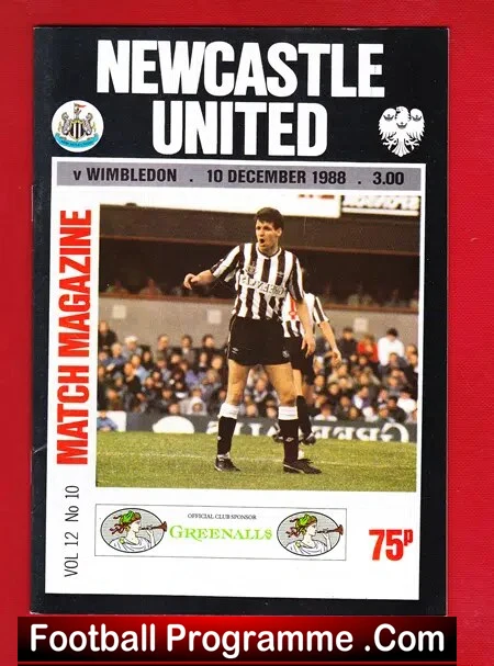 Newcastle United v Wimbledon 1988