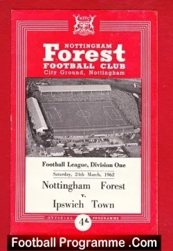 Nottingham Forest v Ipswich Town 1962 – Champs