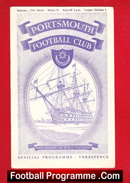 Portsmouth v Bolton Wanderers 1954