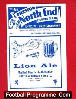 Preston North End v Charlton Athletic 1966 - football programme