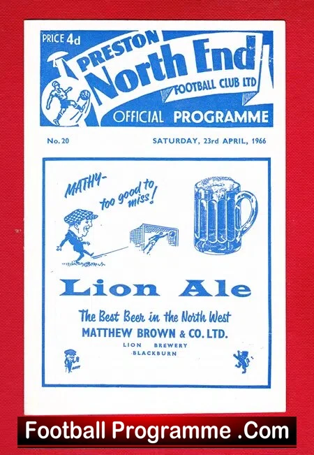 Preston North End v Southampton 1966