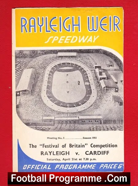 Rayleigh Speedway v Cardiff 1951 – Festival Of Britain