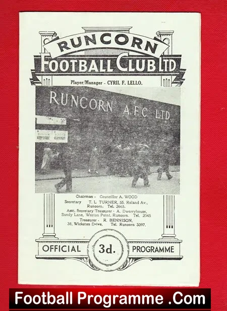 Runcorn v Macclesfield Town 1961