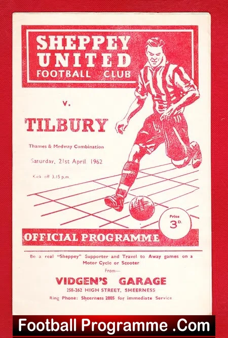 Sheppey United v Tilbury 1962 – Thames Medway Combination