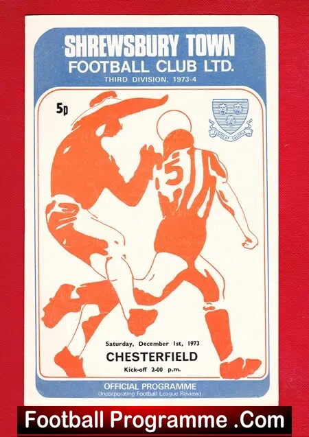 Shrewsbury Town v Chesterfield 1973