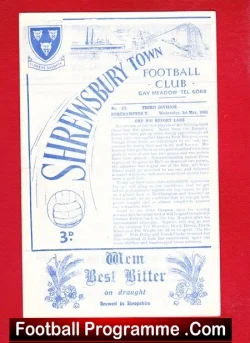 Shrewsbury Town v Northampton Town 1963