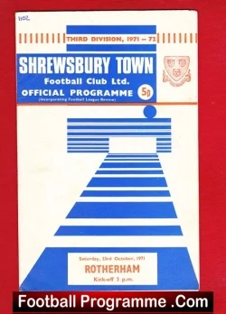 Shrewsbury Town v Rotherham United 1971