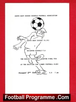 South East Sussex v Brighton 1990 – Schoolboys At Lewes