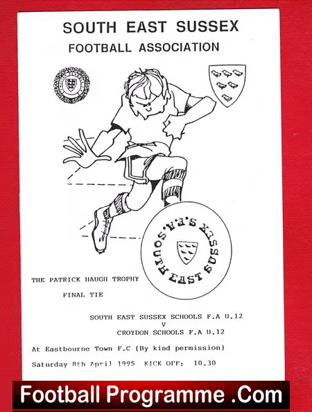 South East Sussex v Croydon 1995 – Schoolboys Eastbourne