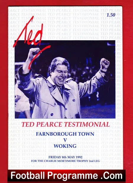 Ted Pearce Testimonial Benefit Game Farnborough Town 1992