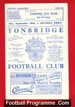 Tonbridge v Bexhill Town 1960 – FA Cup