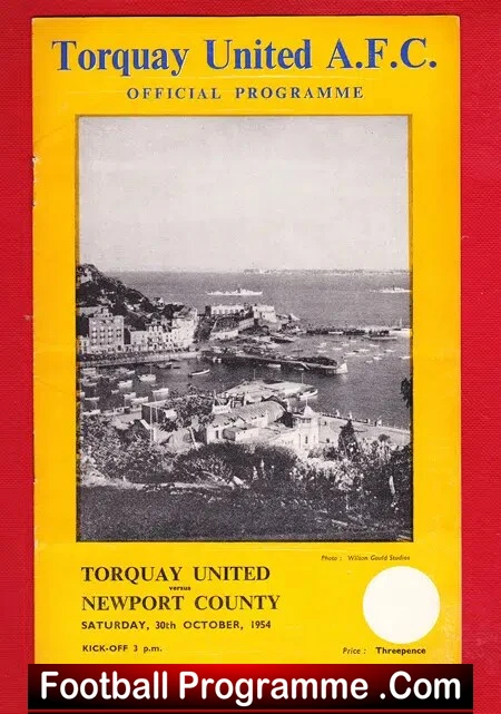 Torquay United v Newport County 1954