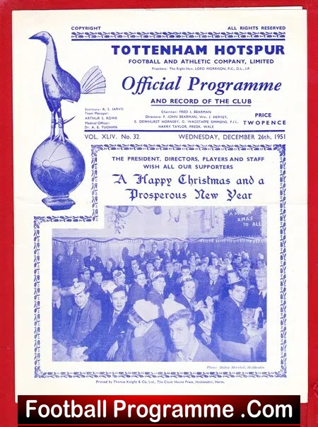 Tottenham Hotspur v Charlton Athletic 1951